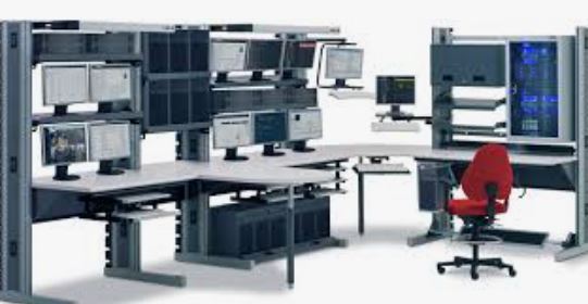 Modern IT office workstation